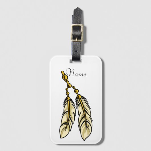 Apache Feathers Thunder_Cove Gepäckanhänger (Vorderseite Vertikal)