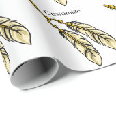 Apache Feathers Thunder_Cove Geschenkpapier (Rolleneckpunkt)
