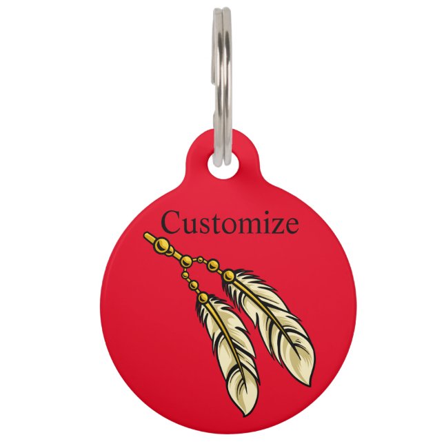 Apache Feathers Thunder_Cove Haustiermarke (Vorderseite)
