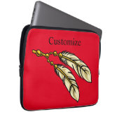 Apache Feathers Thunder_Cove Laptopschutzhülle (Vorne Rechts)