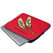 Apache Feathers Thunder_Cove Laptopschutzhülle (Vorne Knopf)