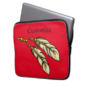 Apache Feathers Thunder_Cove Laptopschutzhülle (Vorderseite Links)