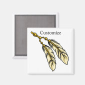 Apache Feathers Thunder_Cove Magnet (Vorderseite/Rückseite)