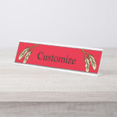 Apache Feathers Thunder_Cove Schreibtischnamensplakette (Vorderseite )