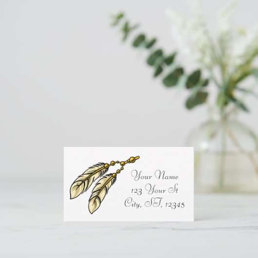 Apache Feathers Thunder_Cove Visitenkarte (Stehend Vorderseite)