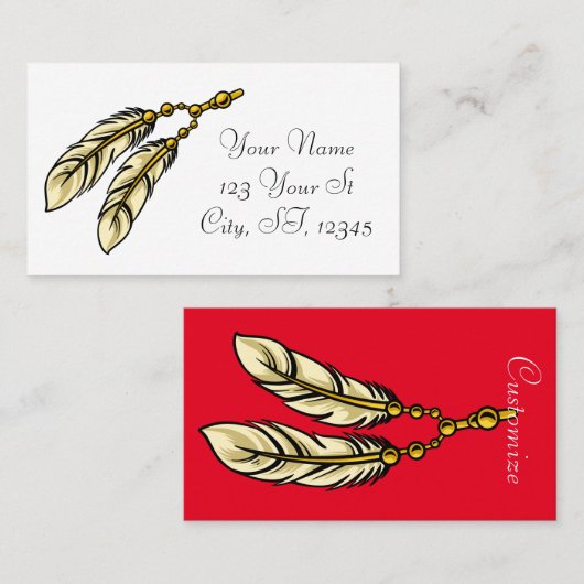 Apache Feathers Thunder_Cove Visitenkarte (Vorne/Hinten)