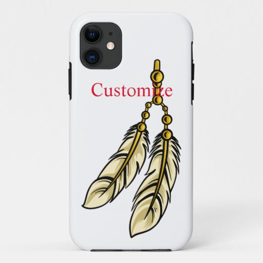 Apache-Federn Thunder_Cove Case-Mate iPhone Hülle (Rückseite)