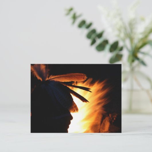 "Apache Fire" Postkarte (Stehend Vorderseite)