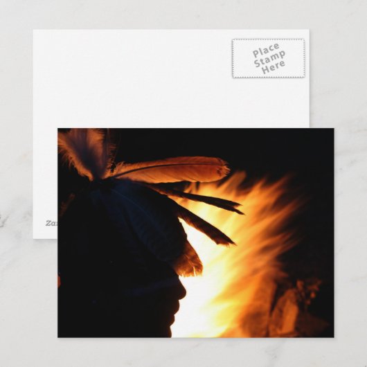 "Apache Fire" Postkarte (Vorne/Hinten)