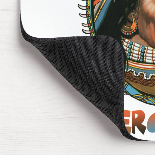 Apache-Führer Geronimo Mousepad (Ecke)