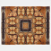 Apache gebürtiger Shaman-Stammes- Geist-Mandala Fleecedecke (Vorderseite (Horizontal))