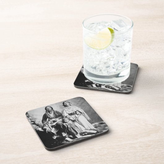 Apache HauptAntonio Maria mit seiner Familie, 1897 Getränkeuntersetzer (Rechte Seite)