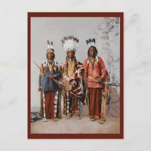 Apache-Häuptlinge Garfield Ouche Te Foya Vintage Postkarte