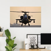 Apache Head on Poster (Heimbüro)