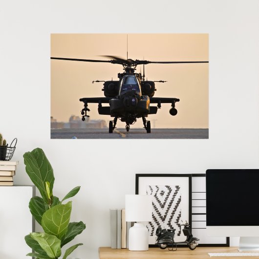 Apache Head on Poster (Heimbüro)