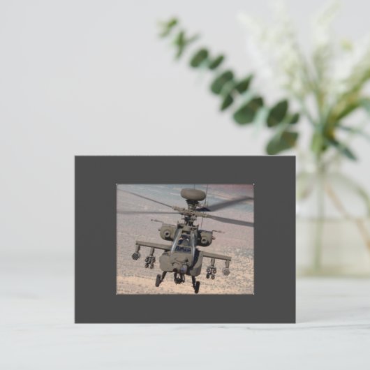 Apache Helicopter Air Wings Destiny Postkarte (Stehend Vorderseite)