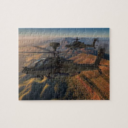 Apache Helicopter Jigsaw Puzzle (Horizontal)