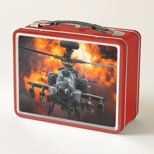 Apache Helicopter Metall Brotdose (Rückseite)