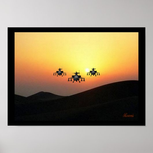 APACHE HELICOPTER POSTER (Vorne)