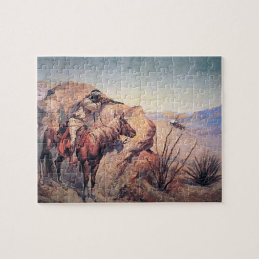 Apache-Hinterhalt (Öl auf Leinwand) Puzzle (Horizontal)