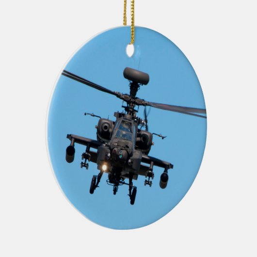 Apache-Hubschrauber Keramik Ornament (Rechts)