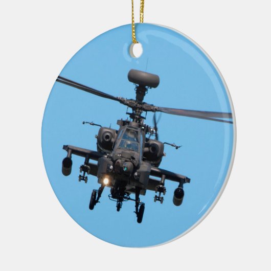 Apache-Hubschrauber Keramik Ornament (Links)