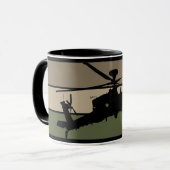 Apache-Hubschrauber Tasse (Vorderseite Links)