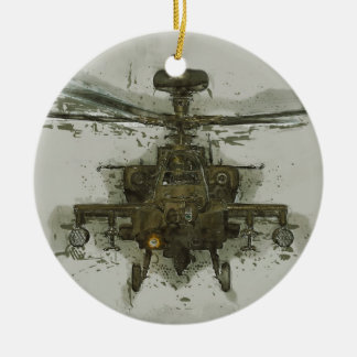 Apache-Hubschrauberangriff Keramikornament