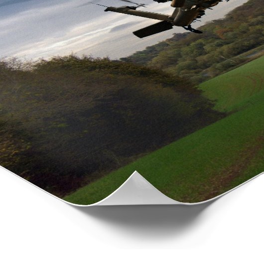 Apache im Feld Poster (Ecke)