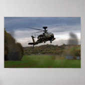 Apache im Feld Poster (Vorne)