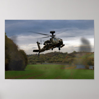 Apache im Feld Poster