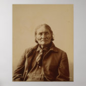 Apache Indian Leader Geronimo von Adolph F. Muhr Poster (Vorne)