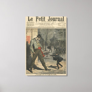 Apache ist eine Belästigung für Paris Leinwanddruck