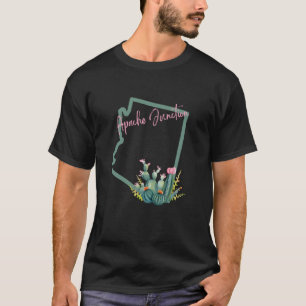 Apache Junction Arizona Cacti Staat Cactus Souveni T-Shirt