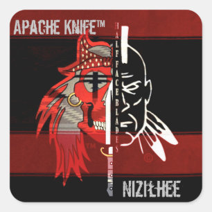 Apache Kinfe ®️ ™️ 🇺 🇸 NIZILHEE Aufkleber