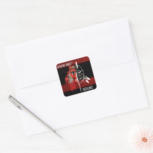 Apache Kinfe ®️ ™️ 🇺 🇸 NIZILHEE Aufkleber (Umschlag)