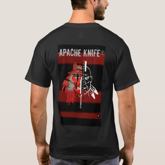 Apache Kinfe ®️ ™️ 🇸 ShadowWolf 22. Blades-T - Sh T-Shirt (Rückseite)