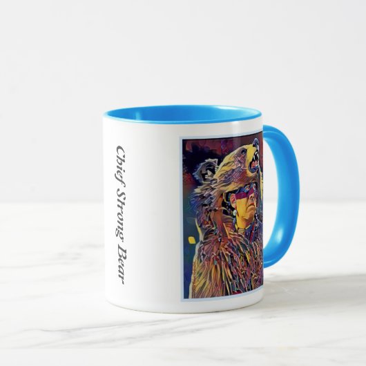 Apache Kinfe ®️ ™️ 🇺 🇸 Tasse Strong Bear (VorderseiteRechts)