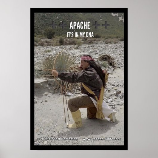 Apache Knife®™ 🇺 Apache DNA. Poster (Vorne)