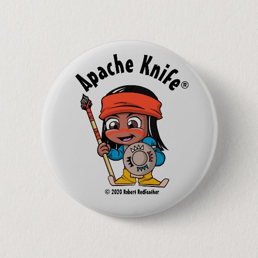 Apache Knife® Apache Kid 4.B-Taste Button (Vorderseite)