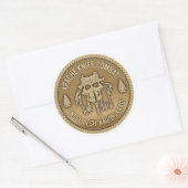 Apache Knife Combat Classic Round Sticker (Umschlag)