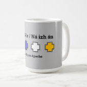 Apache Knife® Lipan Apache T - Shirt Kaffeetasse (VorderseiteRechts)