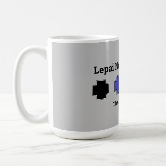 Apache Knife® Lipan Apache T - Shirt Kaffeetasse (Links)