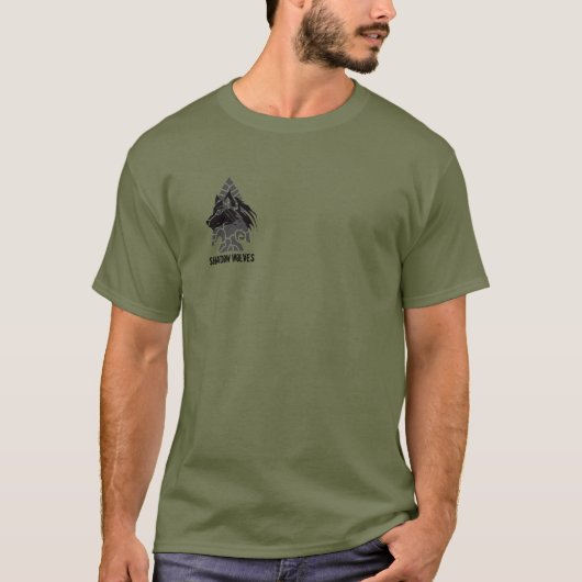 Apache Knife® 🇺 🇸 SHADOW WOLVES T - Shirt (Vorderseite)