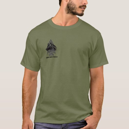 Apache Knife® 🇺 🇸 SHADOW WOLVES TRACKER T - Shir T-Shirt (Vorderseite)