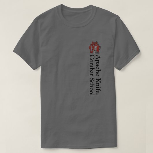 Apache Knife® 🇺 🇸 T - Shirt der Kampflschule (Design vorne)
