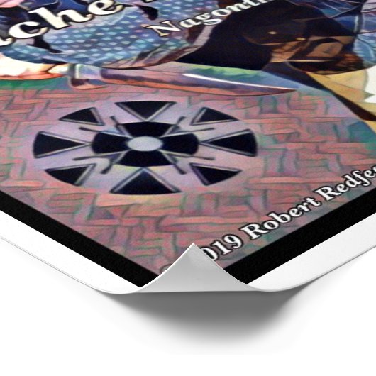 Apache Knife ®️ ™️ 🇸 von Robert Redfeather entwor Poster (Ecke)