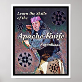 Apache Knife ®️ ™️ 🇸 von Robert Redfeather entwor Poster