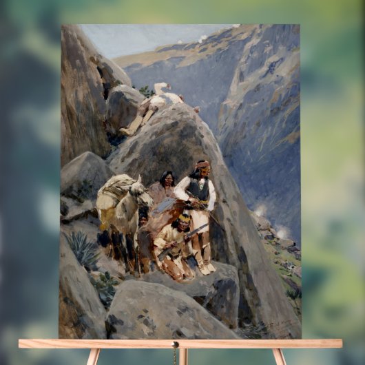 Apache-Krieger: Hinterhalt in der amerikanischen K Acrylschild (Neutral)