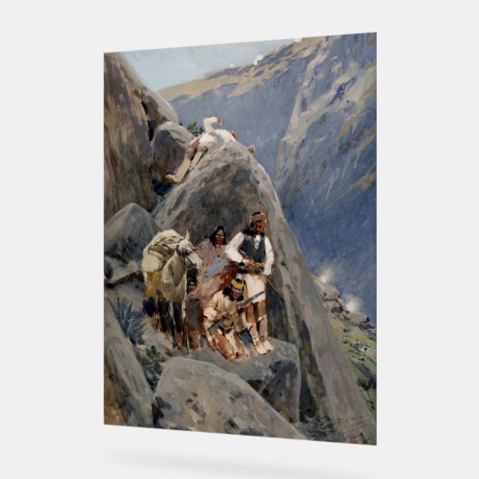 Apache-Krieger: Hinterhalt in der amerikanischen K Acrylschild (Winkel)